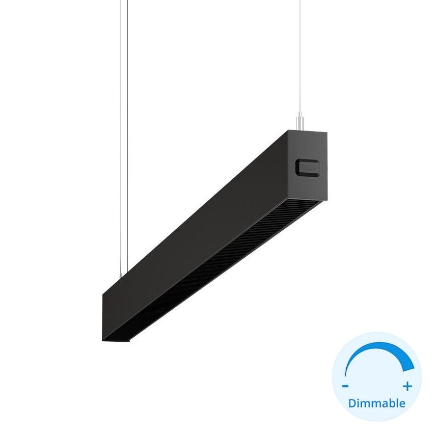 GOYA GY 8055-60 Siyah Kasa 26 Watt 60 cm Kamaşma Önleyicili DİMLİ Lineer Sarkıt Avize