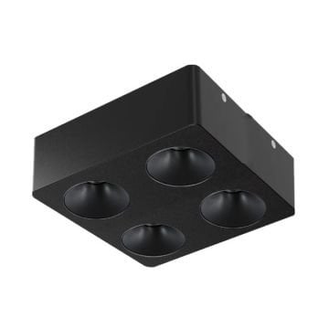 MOLLED MOL2427 4x10 Watt Siyah Sıva Üstü İkili LED Spot (SAMSUNG/PHILIPS LED & EAGLERISE/LIFUD Driver)