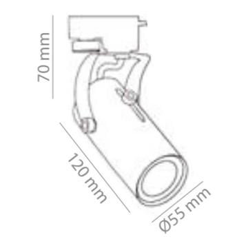 ACK AD90-00050 Beyaz Ray Spot Kasası - GU10 Duylu