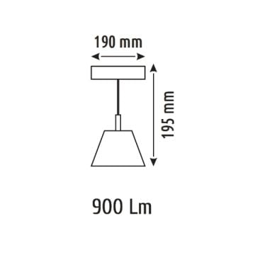 HELIOS HS 8685 10 Watt Beyaz Gövde OSRAM LED Magnet Avize