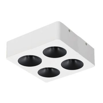 MOLLED MOL2426 4x10 Watt Beyaz-Siyah Sıva Üstü İkili LED Spot (SAMSUNG/PHILIPS LED & EAGLERISE/LIFUD Driver)