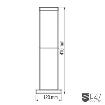 inoled 9132 Kaktüs 41 cm Bollard Armatür (PC Gövde)