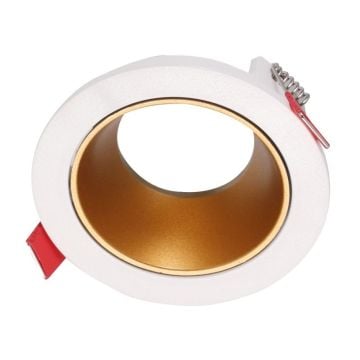 K2 GLOBAL KDA835 Anka Sıva Altı Beyaz-Gold Yuvarlak Spot Kasası