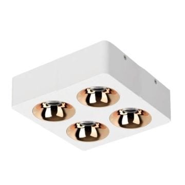 MOLLED MOL2426 4x10 Watt Beyaz-Gold Sıva Üstü İkili LED Spot (SAMSUNG/PHILIPS LED & EAGLERISE/LIFUD Driver)