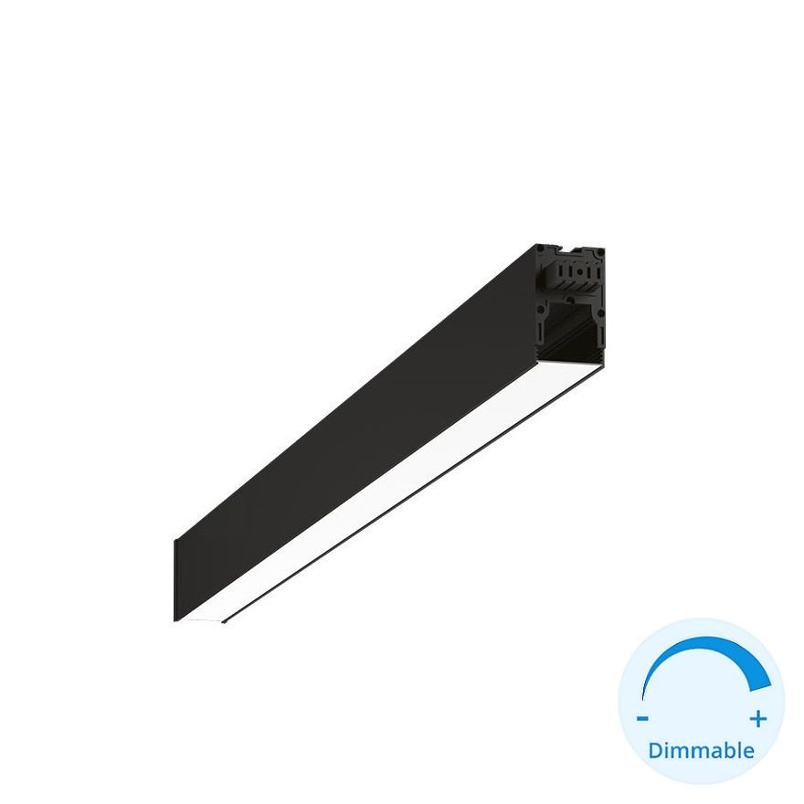 GOYA GY 8057-60 Siyah/Beyaz Kasa 26 Watt 60 cm Eklenebilir Sıva Üstü DİMLİ Lineer Armatür