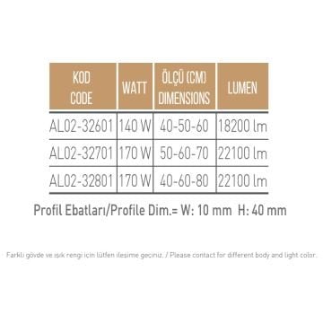CreaLight AL02-32801 80+60+40 cm Üçlü Halka LED Avize - Gün Işığı (3000K)