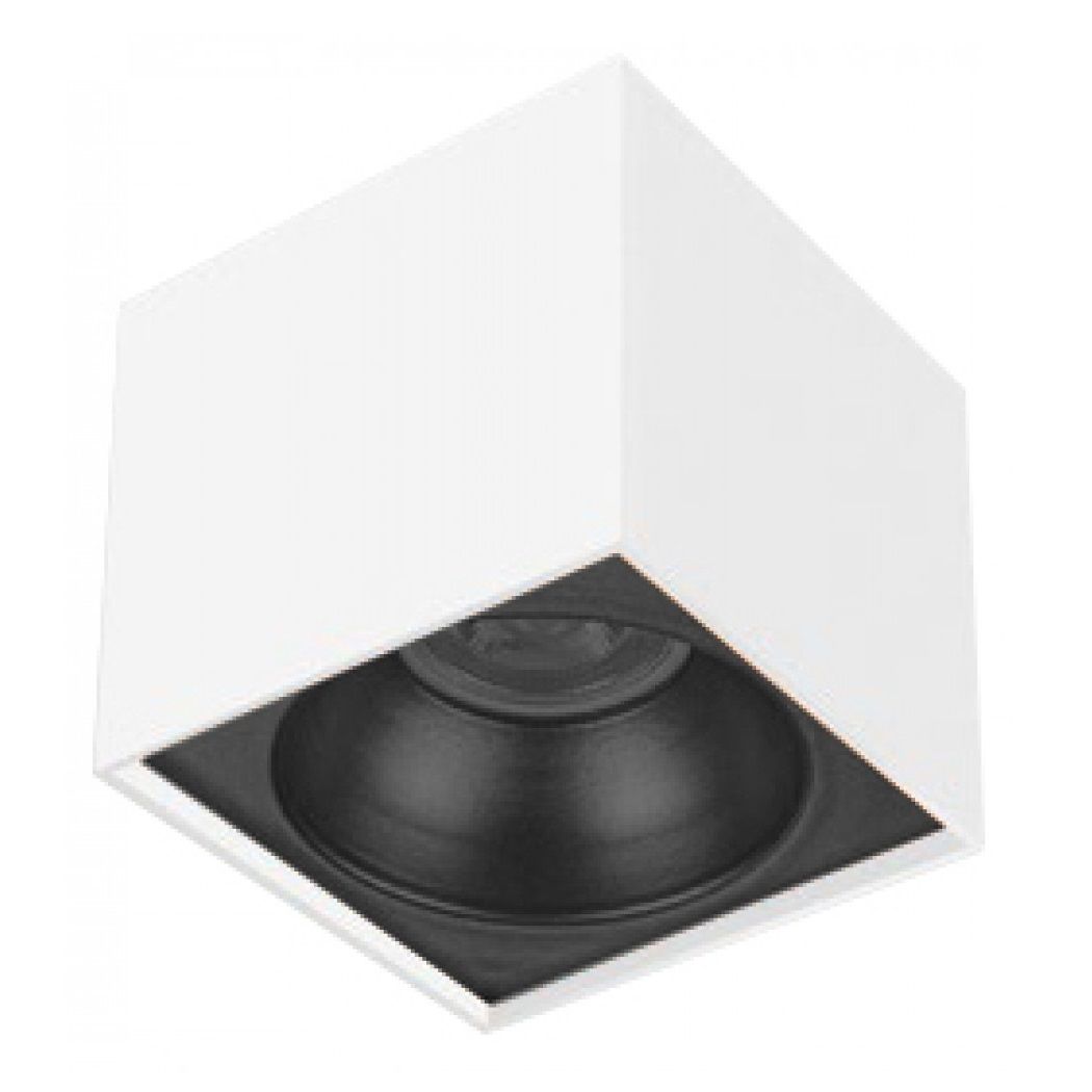 K2 GLOBAL KDA4007 Etna 10x10x10 cm Beyaz-Siyah Sıva Üstü Spot Kasası