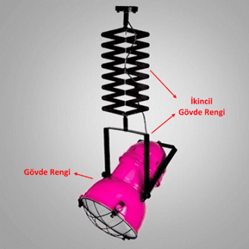 CreaLight CL-0750-32 Makaslı Endüstriyel Avize (Çap: 32 cm)
