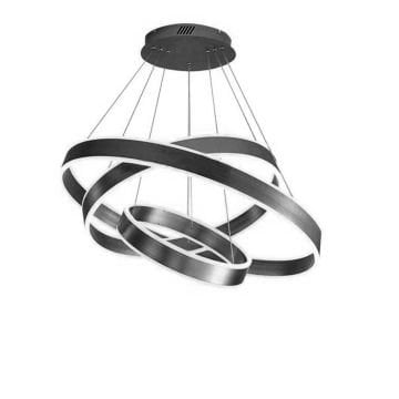CreaLight AL02-32601 60+50+40 cm Üçlü Halka LED Avize - Gün Işığı (3000K)