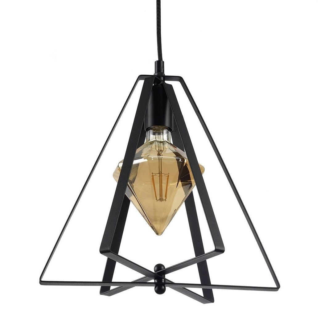 HOROZ 021-012-0001 MAXWELL Katlanabilir Telli Siyah Sarkıt Avize