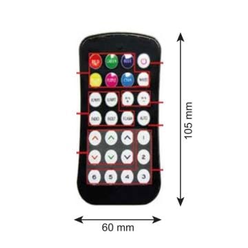 inoled 3016 24 Amper 28 Tuşlu RGB Kumandası