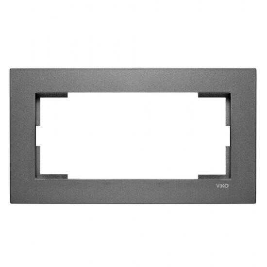 VİKO Novella 92190649 İkili Sıva Altı Çerçeve [Füme]