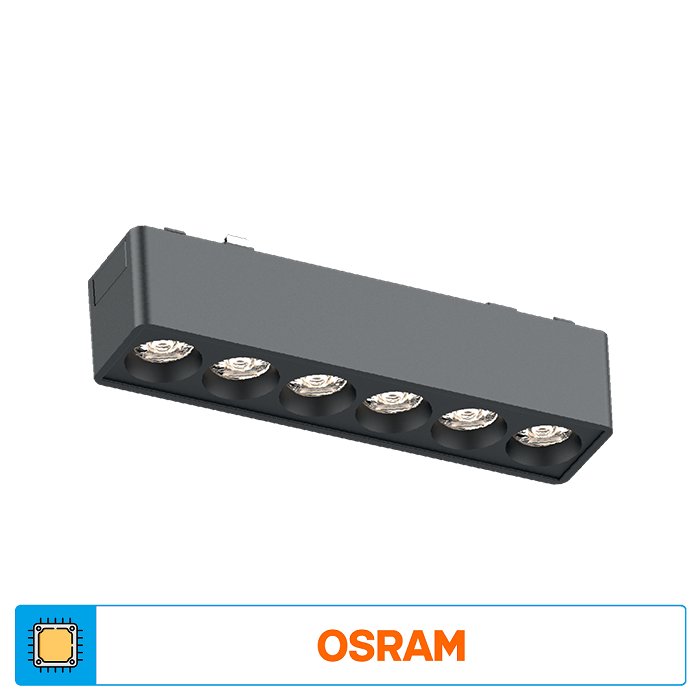 ACK AD45-02111 6 Watt 12 cm Lensli OSRAM LED Magnet Armatür - Ilık Beyaz (4000K)