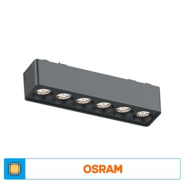 ACK AD45-02111 6 Watt 12 cm Lensli OSRAM LED Magnet Armatür - Ilık Beyaz (4000K)