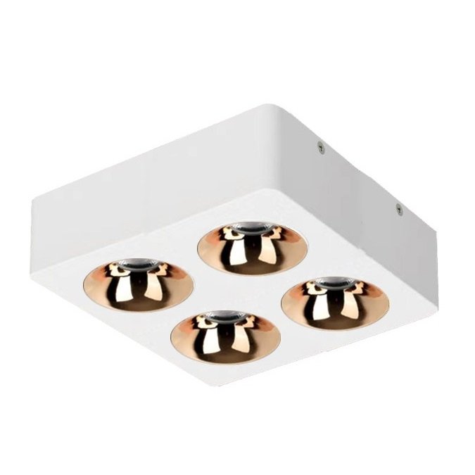 MOLLED MOL2426 4x8 Watt Beyaz-Gold Sıva Üstü İkili LED Spot (SAMSUNG/PHILIPS LED & EAGLERISE/LIFUD Driver)