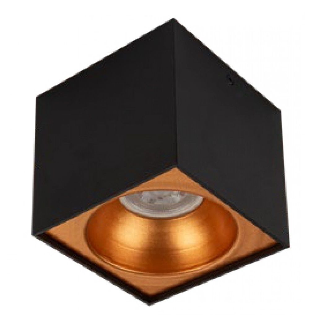 K2 GLOBAL KDA4002 Etna 10x10x10 cm Siyah-Bakır Sıva Üstü Spot Kasası