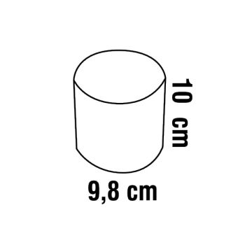 K2 GLOBAL KDA4014 Etna 10x10 cm Beyaz - Bakır Sıva Üstü Silindir Spot Kasası