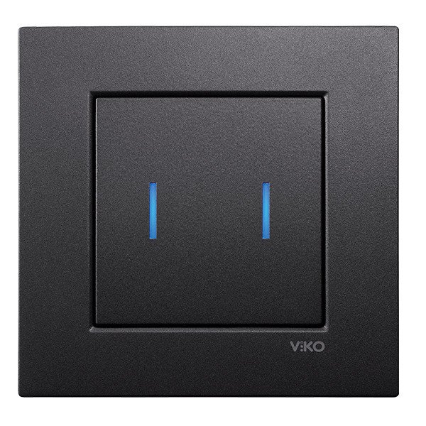 VİKO 92065501 Novella S Dokunmatik Anahtar [Siyah]