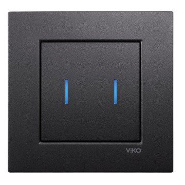 VİKO 92065501 Novella S Dokunmatik Anahtar [Siyah]