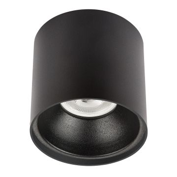 K2 GLOBAL KDA4011 Etna 10x10 cm Siyah Sıva Üstü Silindir Spot Kasası