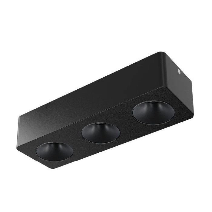 MOLLED MOL2425-S 3x8 Watt Siyah Sıva Üstü İkili LED Spot (SAMSUNG/PHILIPS LED & EAGLERISE/LIFUD Driver)