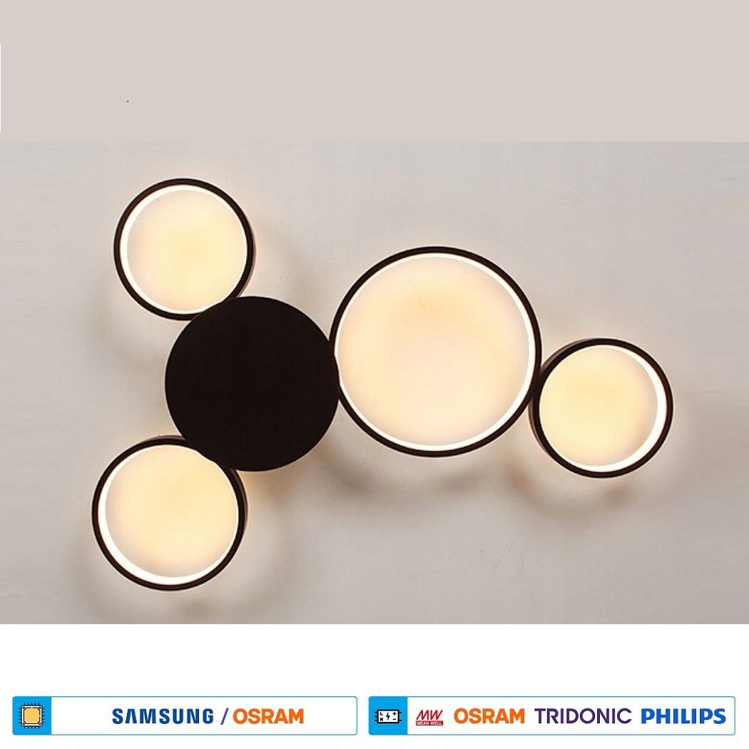 CreaLight AL02-93101 60 Watt Dörtlü Halka LED Avize (SAMSUNG/OSRAM LED - PHILIPS/MEAN WELL/TRIDONIC Driver)