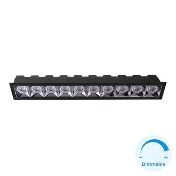 GOYA GY 5111-Triac-Dim 10x2 Watt Dimli Siyah Mini LED Spot