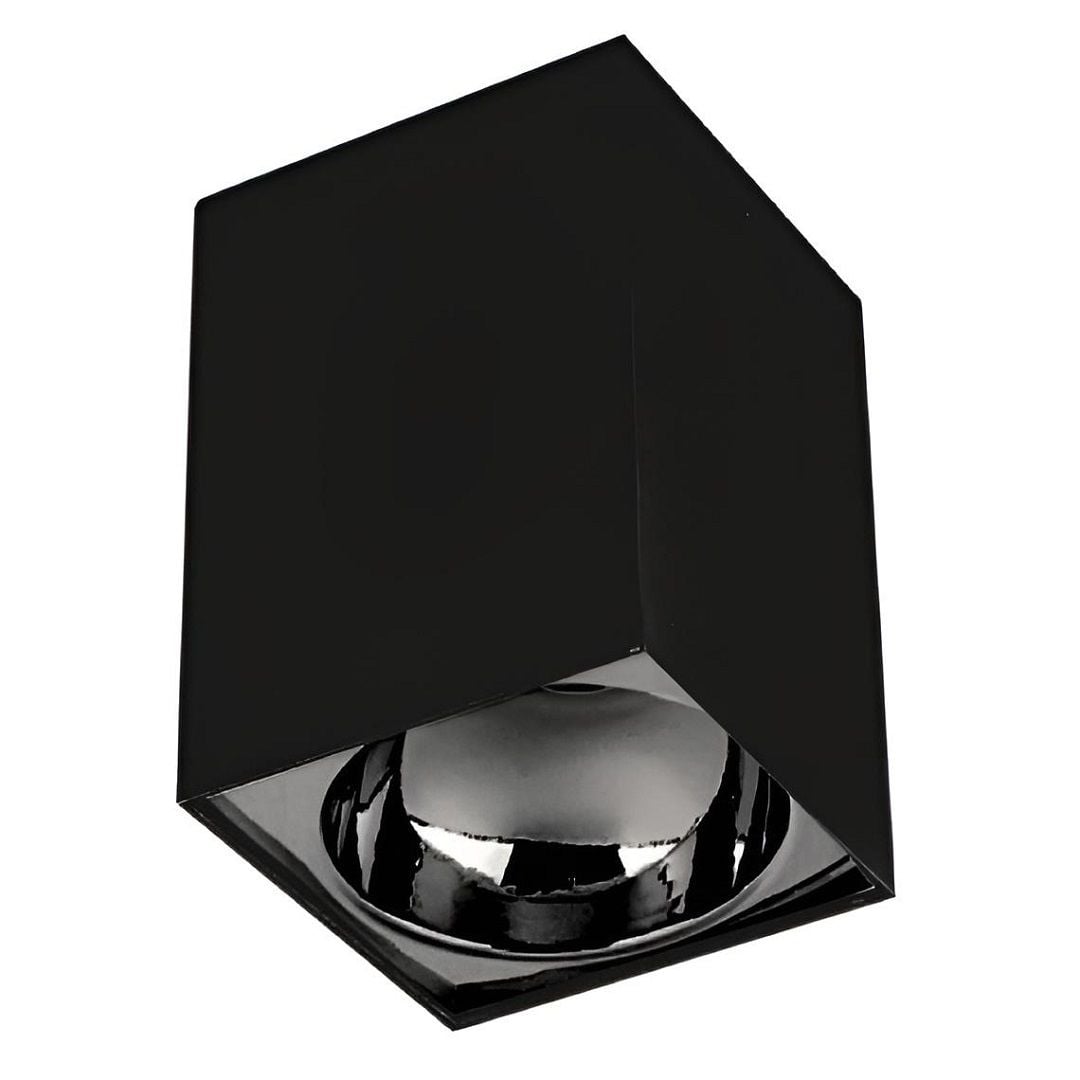 CATA CT-5420 SP Bergama 10x10x14 cm Siyah-Platin Bakır Sıva Üstü Spot Kasası