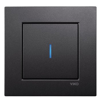 VİKO 92065502 Novella S Dokunmatik Komütatör [Siyah]