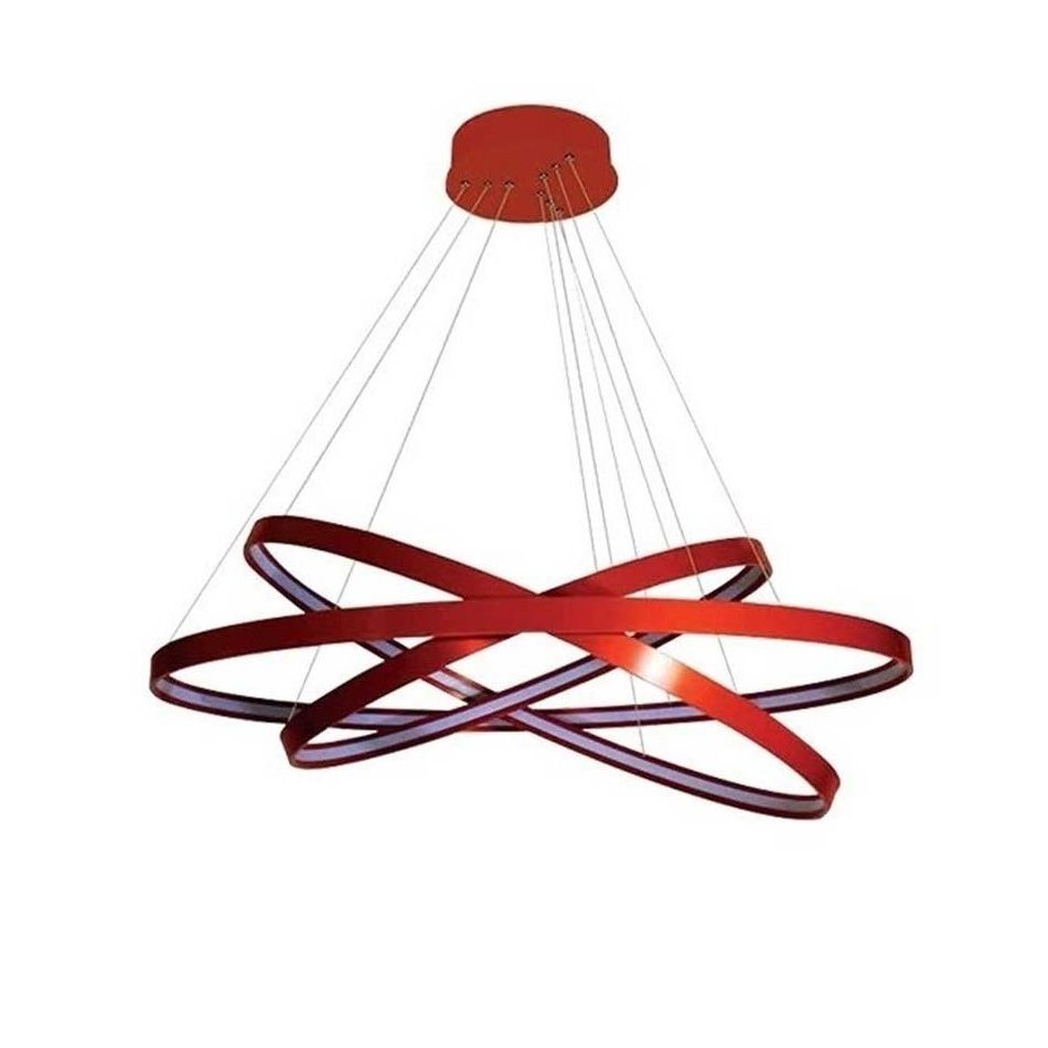 CreaLight AL02-31601 30+40+50 cm Üçlü Halka LED Avize - Gün Işığı (3000K)