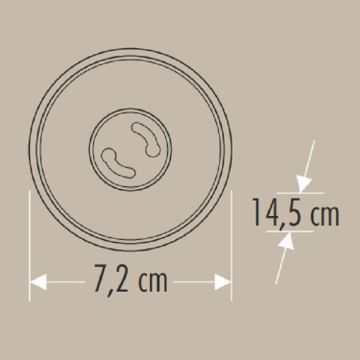 CATA CT-5335 B Datça Beyaz-Platin Sıva Üstü Hareketli Spot Kasası