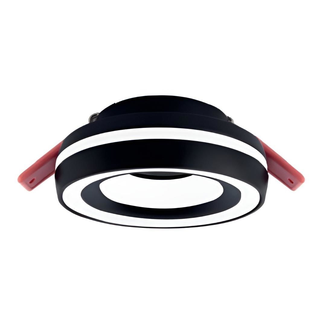 HOROZ 015-040-0001-SB AZER Sıva Altı Siyah-Beyaz Yuvarlak Spot Kasası (Metal)