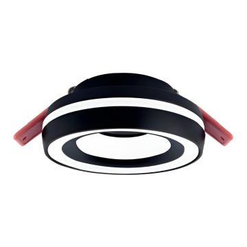 HOROZ 015-040-0001-SB AZER Sıva Altı Siyah-Beyaz Yuvarlak Spot Kasası (Metal)