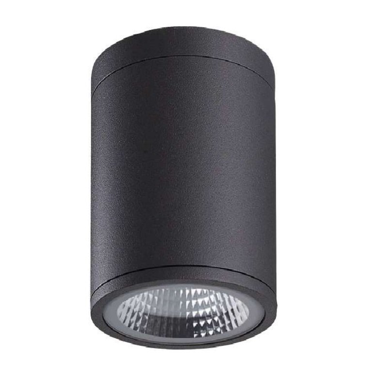 MOLLED MOL357 11x20 cm 12 Watt Siyah Dış Mekan Sıva Üstü Silindir LED Spot - OSRAM/SAMSUNG LED & TRIDONIC/EAGLERICE/LIFUD Driver - IP54