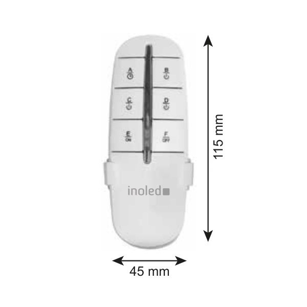 inoled 3216 6 Kanallı Avize Kumandası