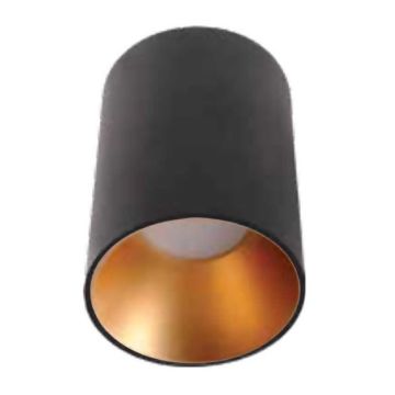 ACK AH12-08591 Siyah-Mat Rose Sıva Üstü Silindir Spot