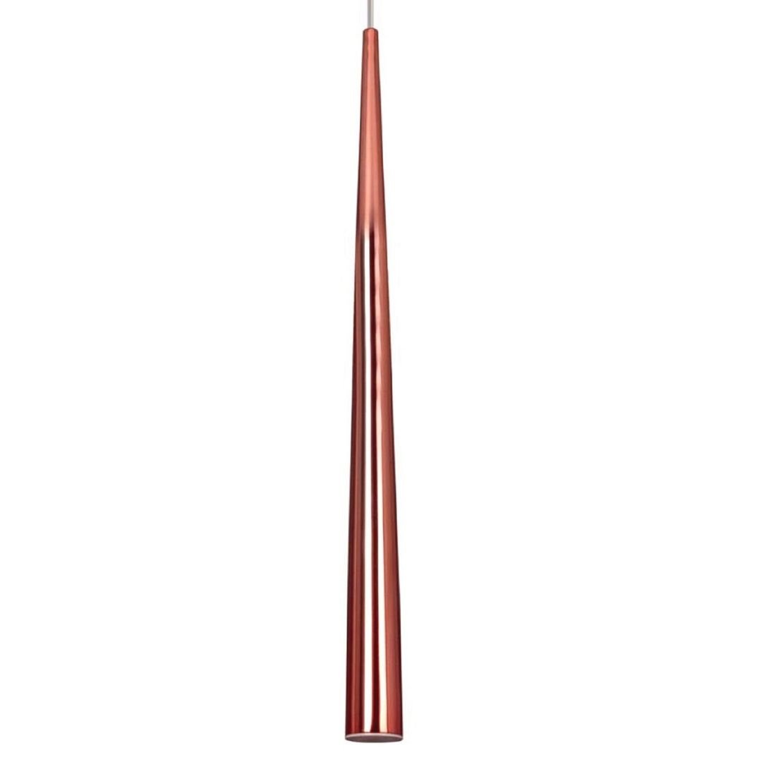 CreaLight AH17-01977 70 cm Rose Bakır Konik Sarkıt Avize