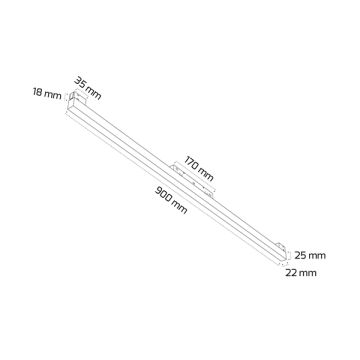 GOYA GY 2050-90 30 Watt 90 cm LED Magnet Armatür - Gün Işığı (3000K)