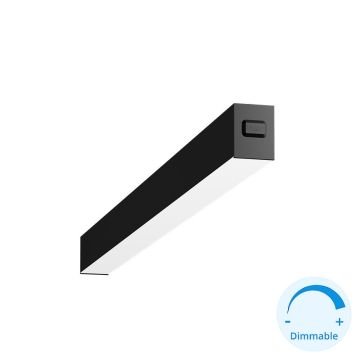 GOYA GY 8033-60 Siyah/Beyaz Kasa 26 Watt 60 cm Sıva Üstü DİMLİ Lineer Armatür