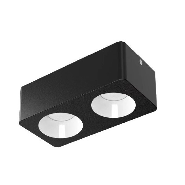 MOLLED MOL2423 2x10 Watt Siyah-Beyaz Sıva Üstü İkili LED Spot (SAMSUNG/PHILIPS LED & EAGLERISE/LIFUD Driver)