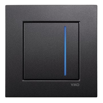 VİKO 92065508 Novella S Dokunmatik Slider RLC 60W-300W/VA [Siyah]