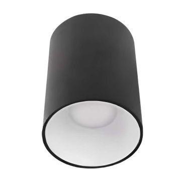 ACK AH12-08501 Siyah-Beyaz Sıva Üstü Silindir Spot