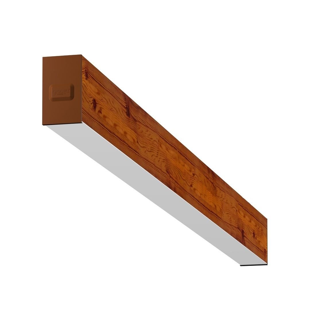 GOYA GY 8031-180-65-C 51 Watt 180 cm Ahşap (Koyu Ceviz) Desenli Sıva Üstü Lineer Armatür