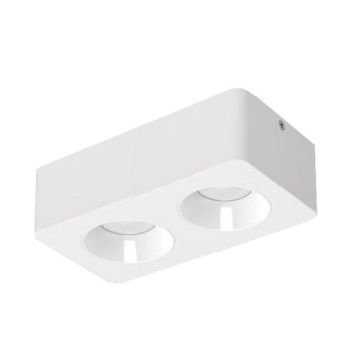 MOLLED MOL2422 2x10 Watt Beyaz Sıva Üstü İkili LED Spot (SAMSUNG/PHILIPS LED & EAGLERISE/LIFUD Driver)