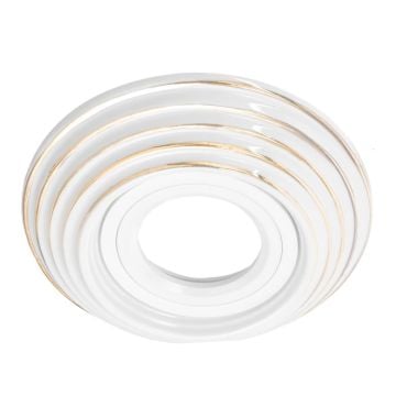 ACK AH01-04106 Beyaz-Gold Dekoratif Spot Kasası