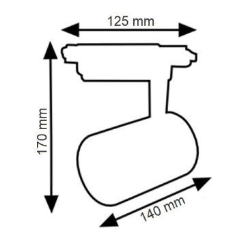 K2 GLOBAL KTL143 Siyah Kasa 20 Watt LED Ray Spot