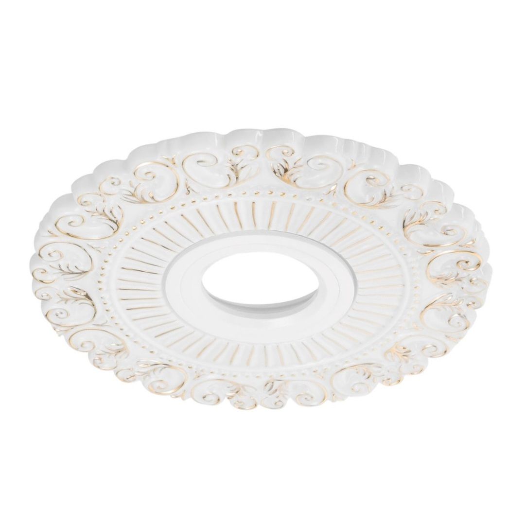 ACK AH01-04086 Beyaz-Gold Dekoratif Spot Kasası