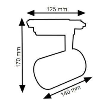 K2 GLOBAL KTL142 Beyaz Kasa 20 Watt LED Ray Spot