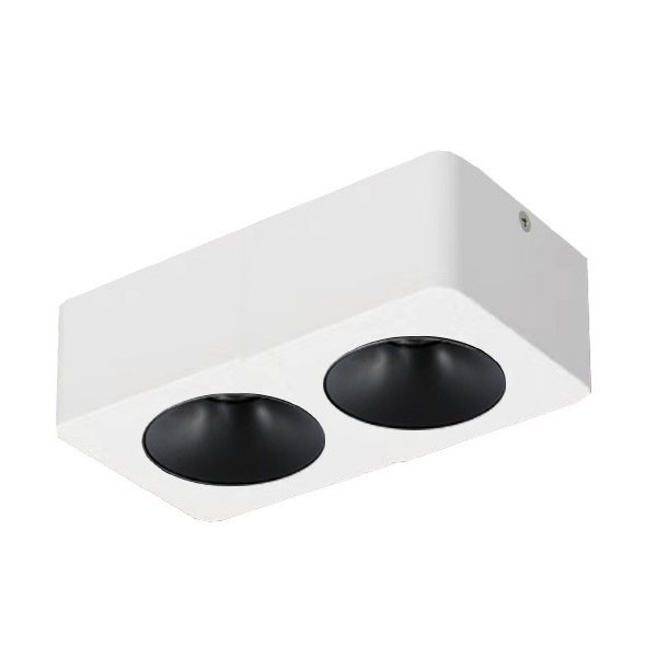 MOLLED MOL2422 2x8 Watt Beyaz-Siyah Sıva Üstü İkili LED Spot (SAMSUNG/PHILIPS LED & EAGLERISE/LIFUD Driver)