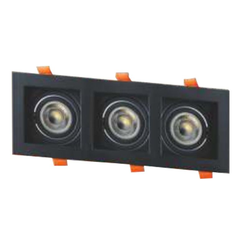 CATA CT-5020 Pars Sıva Altı Siyah Üçlü Spot Kasası